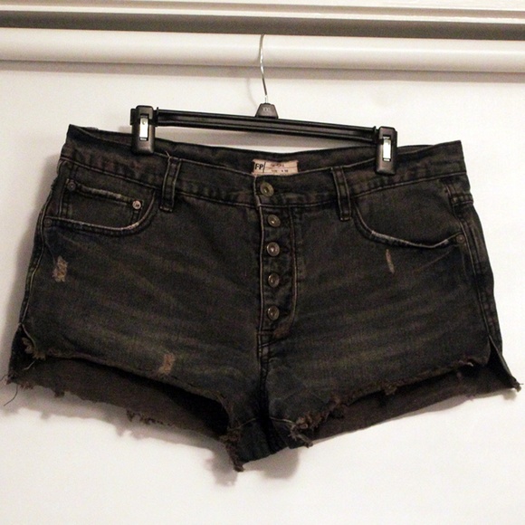 high waisted Free People shorts - Picture 1 of 2